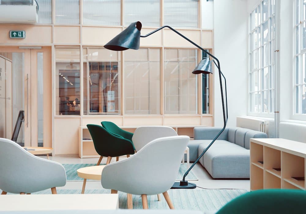 Office workspace interior