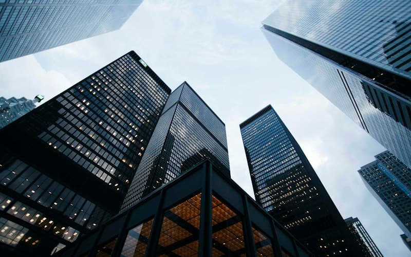 Financial district office towers