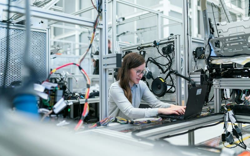 Modern manufacturing production line